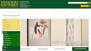 The MSSU Art Department Page (Desktop)